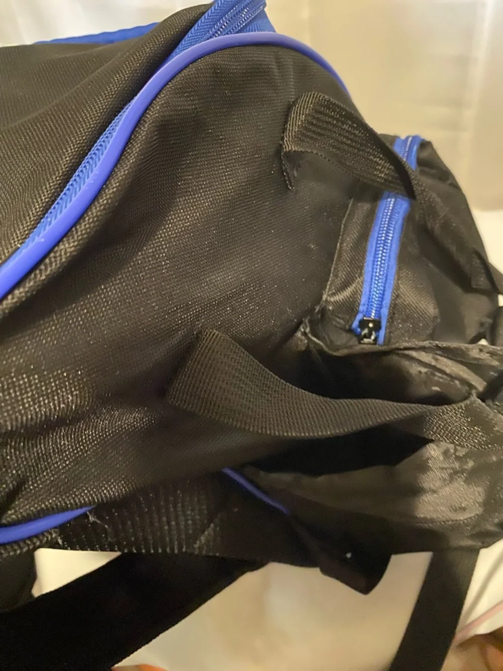 GOOSO Golf Driver Disc Black Backpack/Bag with Blue Trim